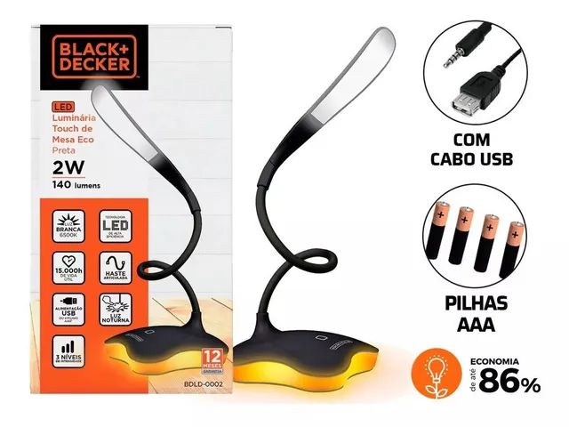 LUMINÁRIA DE MESA BLACK DECKER  - Foto 3