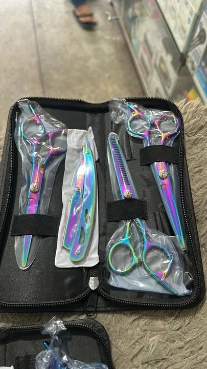 Kit tesoura tesoura profissional 5 em 1