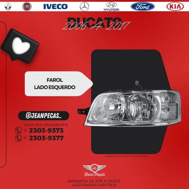 farol esquerdo - ducato 