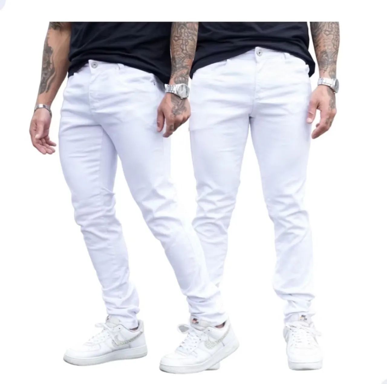 Calça Branca Masculina Skinny  - Foto 3