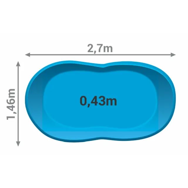 piscina infantil pra criança 1.500 litros aproximadamente - Foto 3