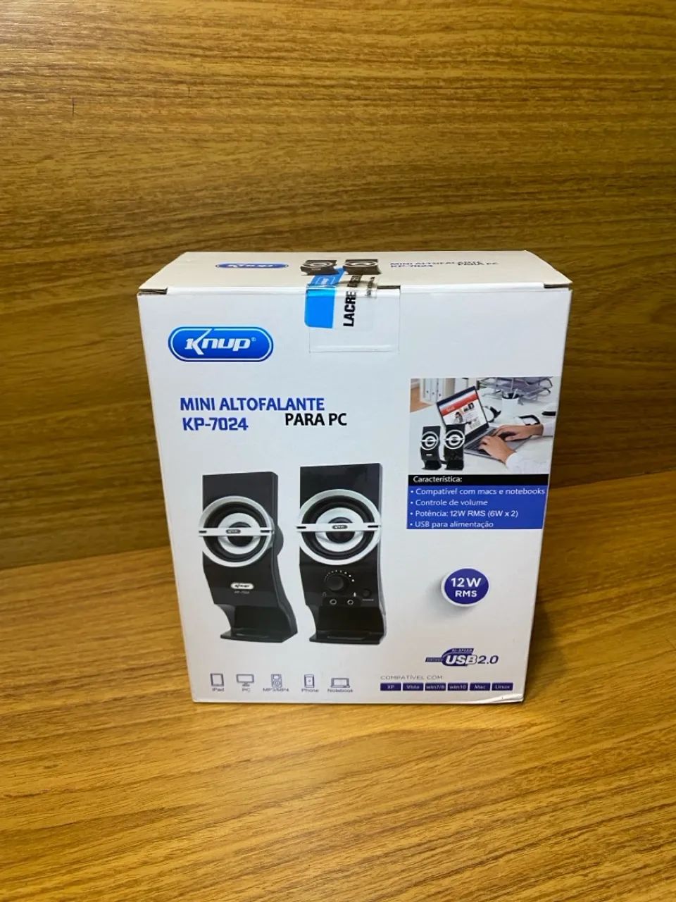 Caixa de som Knup KP-7024 NOVA