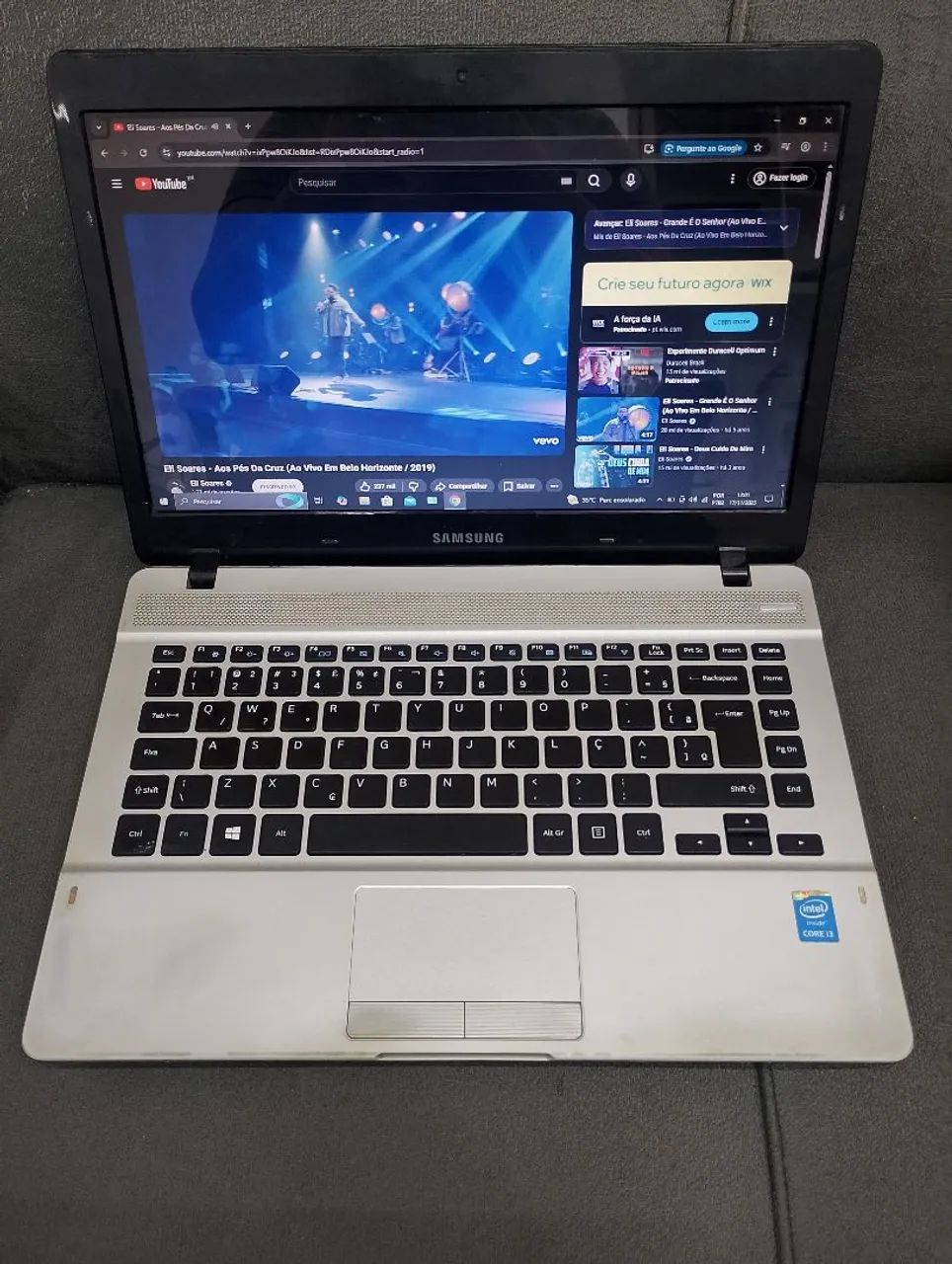 Notebook Samsung i3 5Gth/ 8Gb ram/ ssd