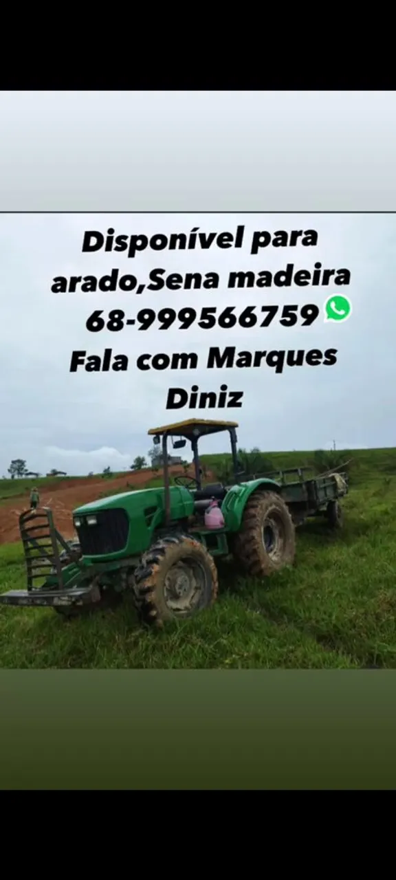 Trator disponível para arado e serviços em Sena Madureira