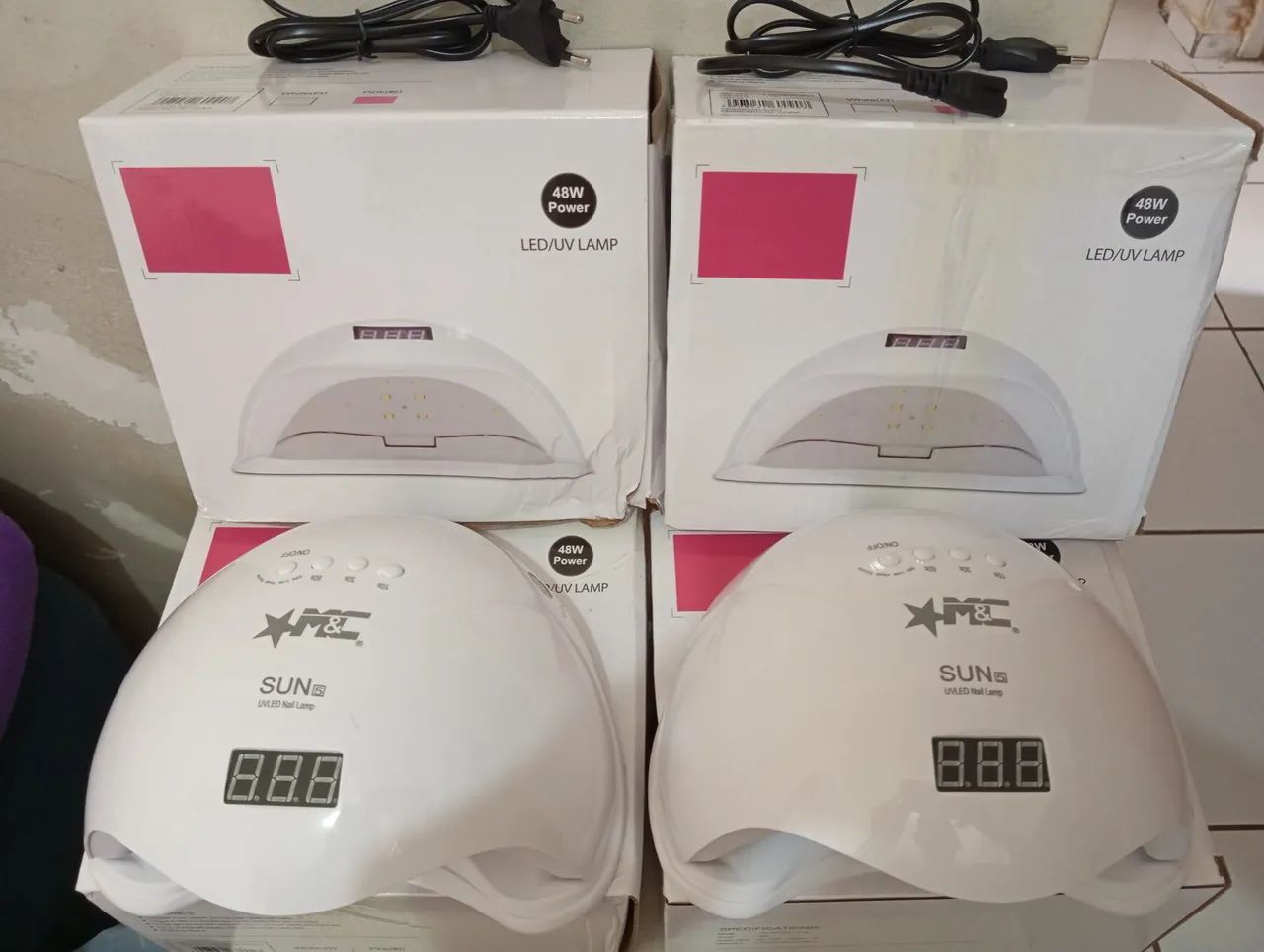 Cabine Led's SUN 5 OU Sugagor Nail Digital 48w Bivolt Sun Unhas Gel Acríge - Foto 3