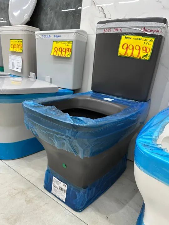 Bacia com Caixa Acoplada Luxo Incepa Boss Onix Acetinado - Foto 2