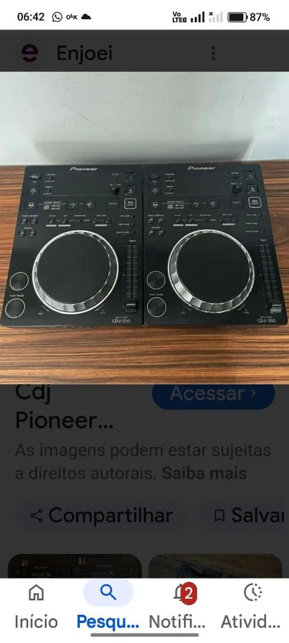 Par de Cdj Pioneer 350 - Foto 2