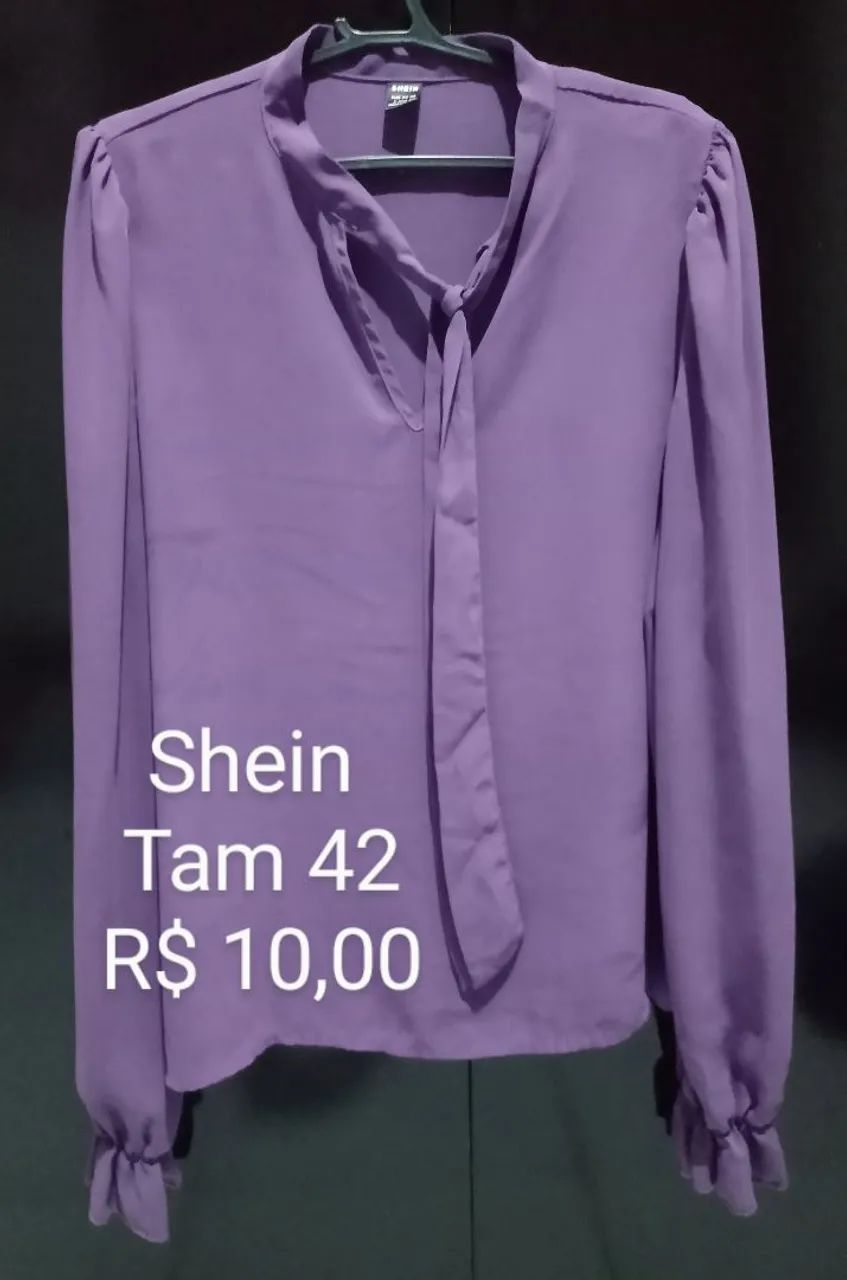 Blusa Shein Roxo Tam 42