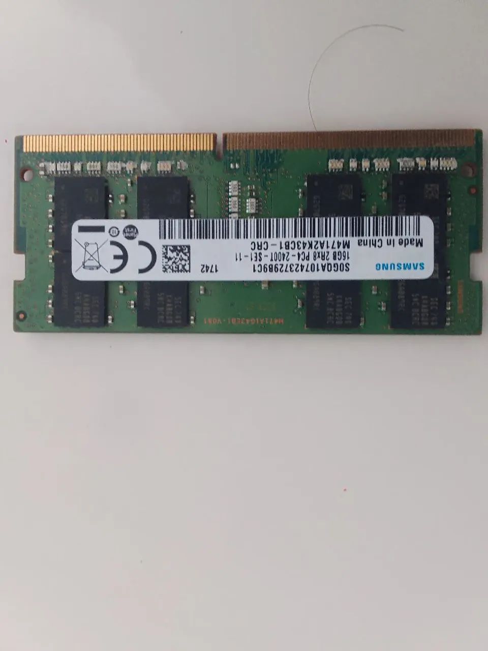 Memória RAM Samsung 16GB DDR4 2400MHz