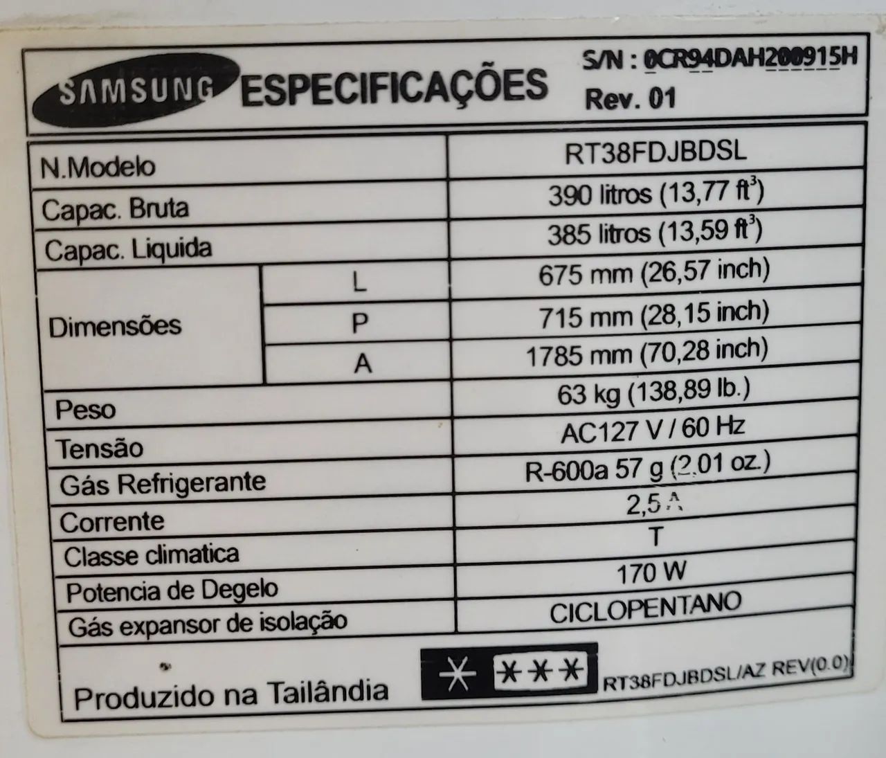 Geladeira Samsung Duplex 390L - Frost Free, Digital Inverter - Ótimo Estado! - Foto 3