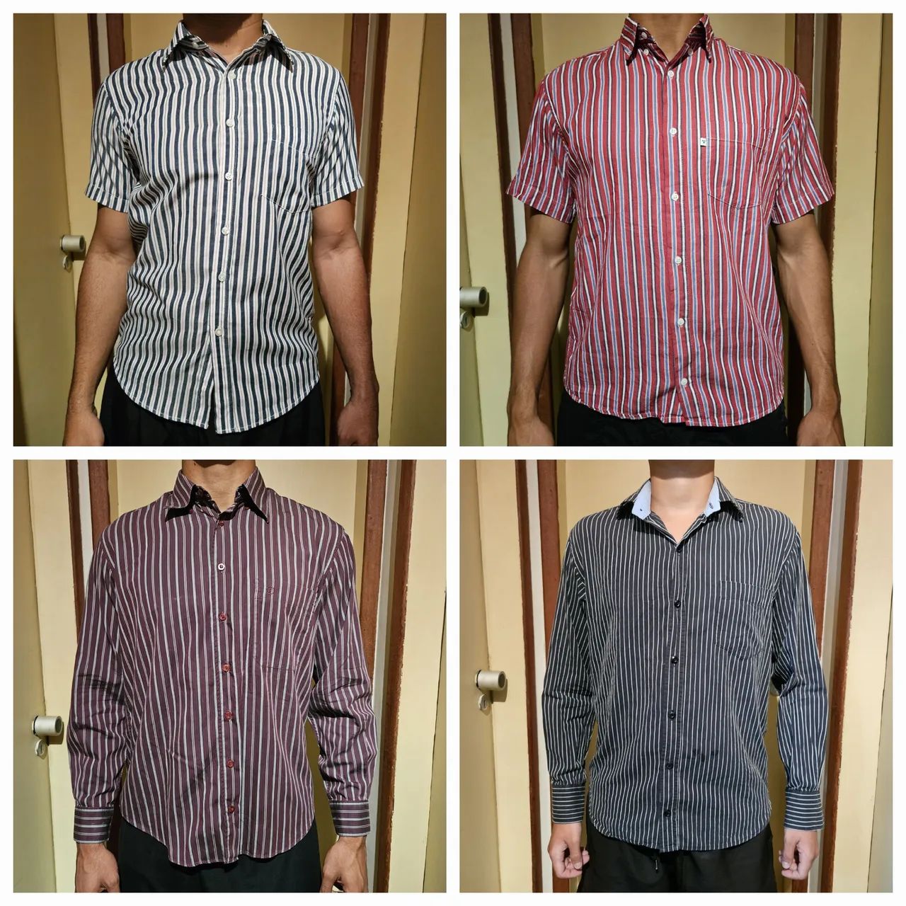 Camisas Sociais Veste P e M - Foto 5