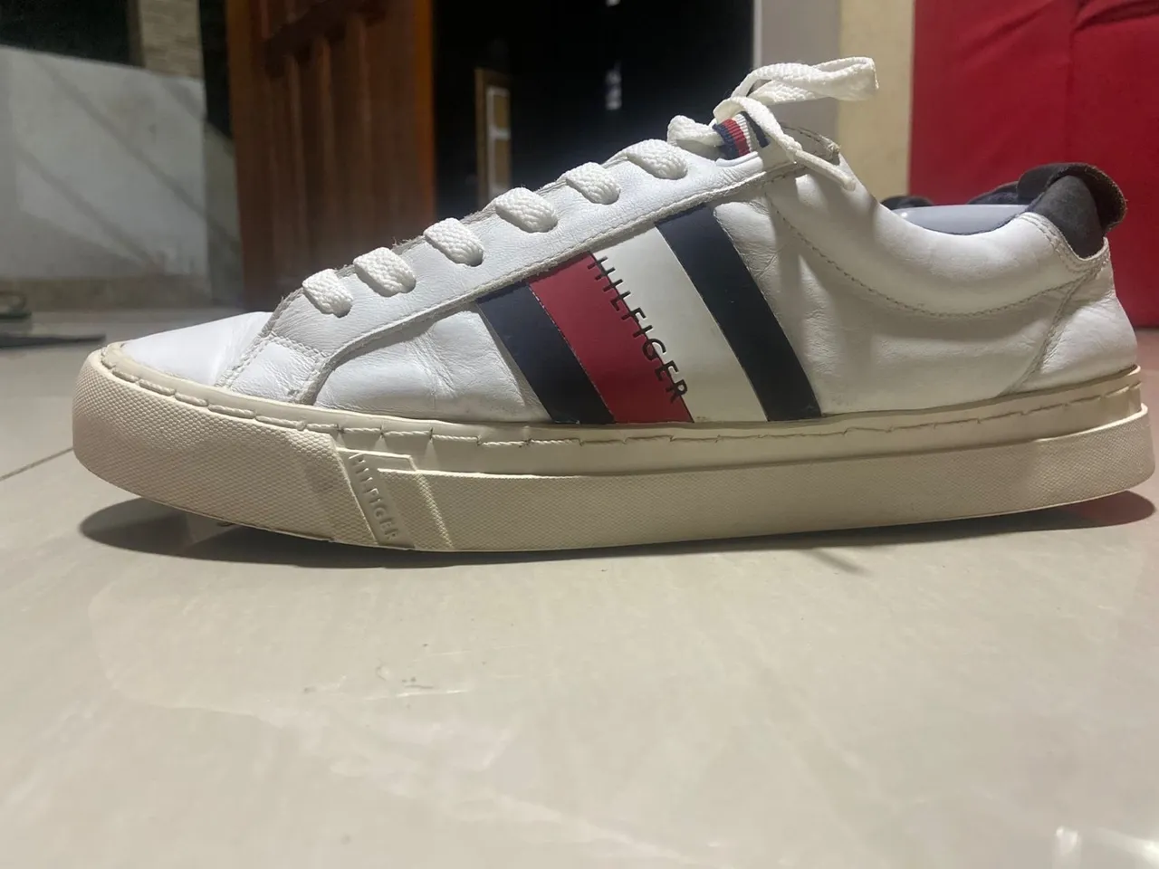 Tênis Tommy Hilfiger Couro Branco original