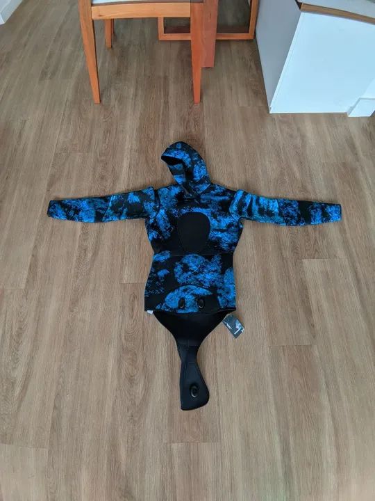 Demmet - Roupa de Mergulho - Camuflado Azul