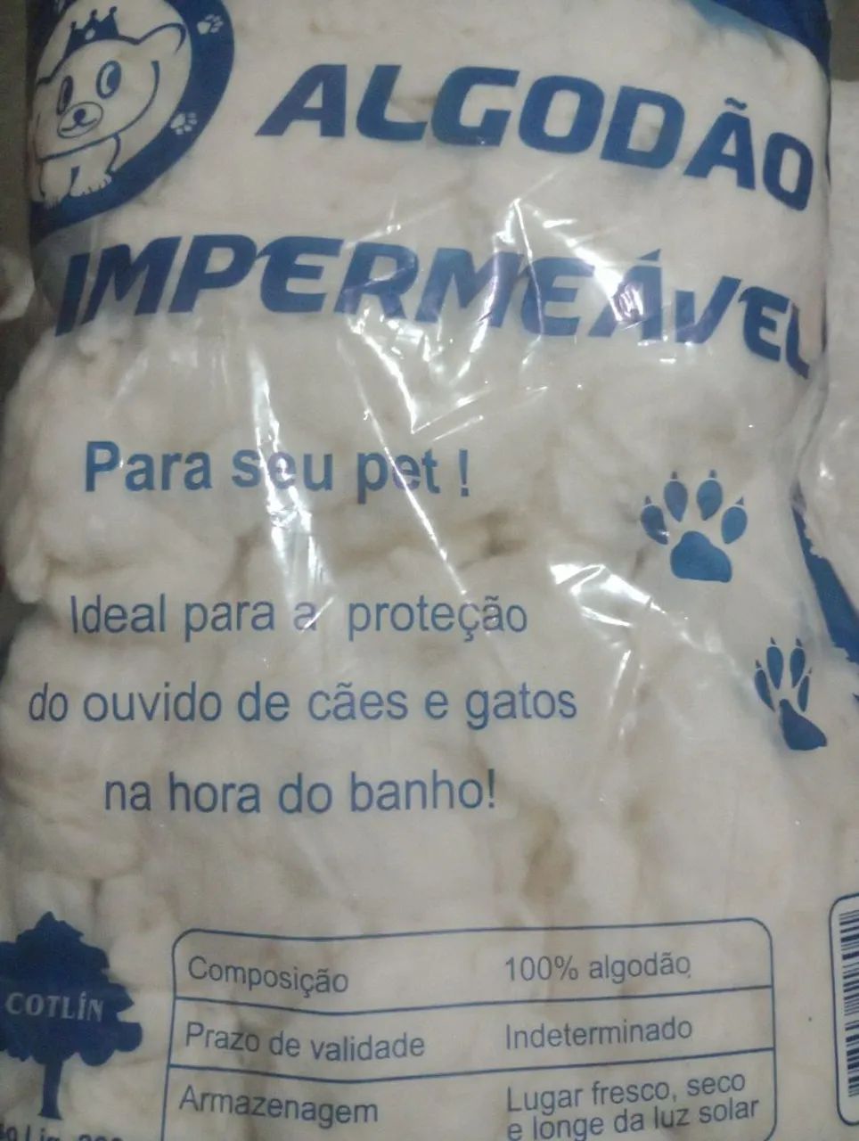Algodão Impermeável para Ouvidos de Cães e Gatos