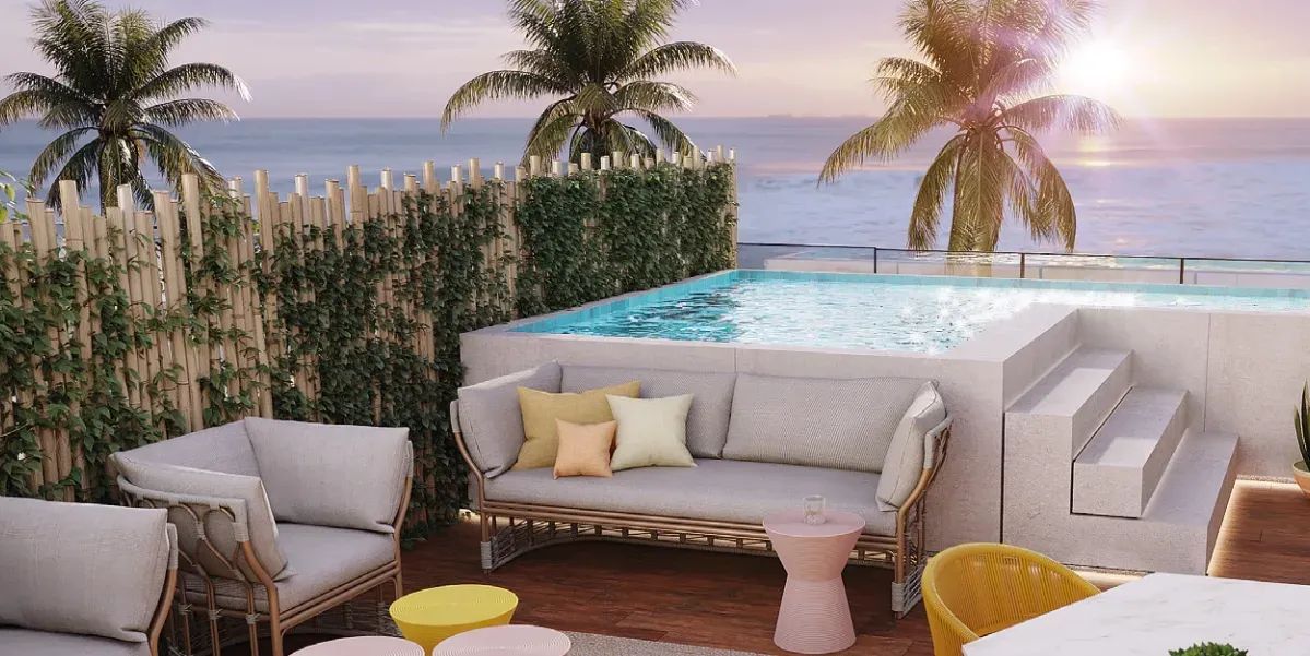 STUDIO MOBILIADO FRENTE PISCINA  NATURÊ ECO RESIDENCE - Foto 12