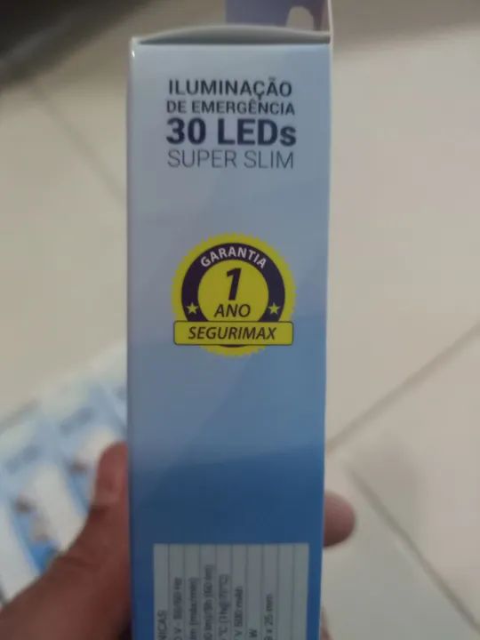 Lâmpadas de Emergência LED 30 LEDs Super Slim - Novas - Foto 5