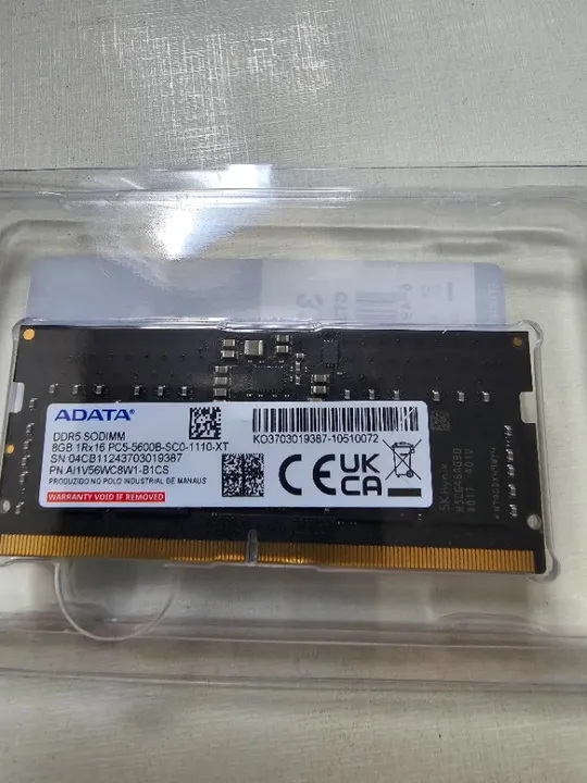 Memória RAM Para Notebook Gamer Adata 16GB DDR5 5600mhz