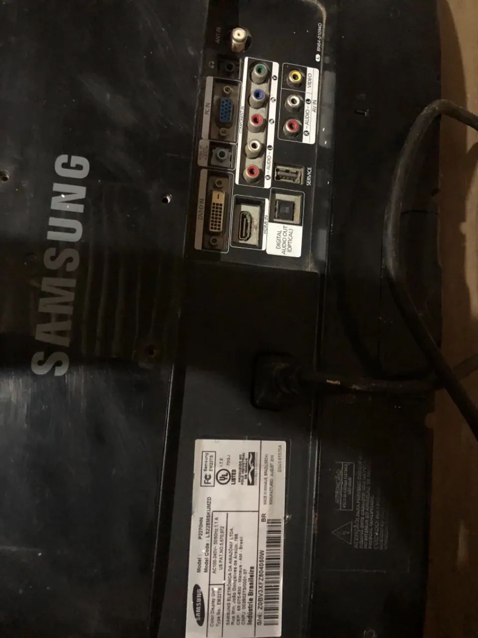 TV Samsung 20 polegadas com defeito na tela - Foto 3