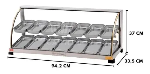 Estufa Para Salgados 14 Bandejas Dupla Bares Lanchonetes
