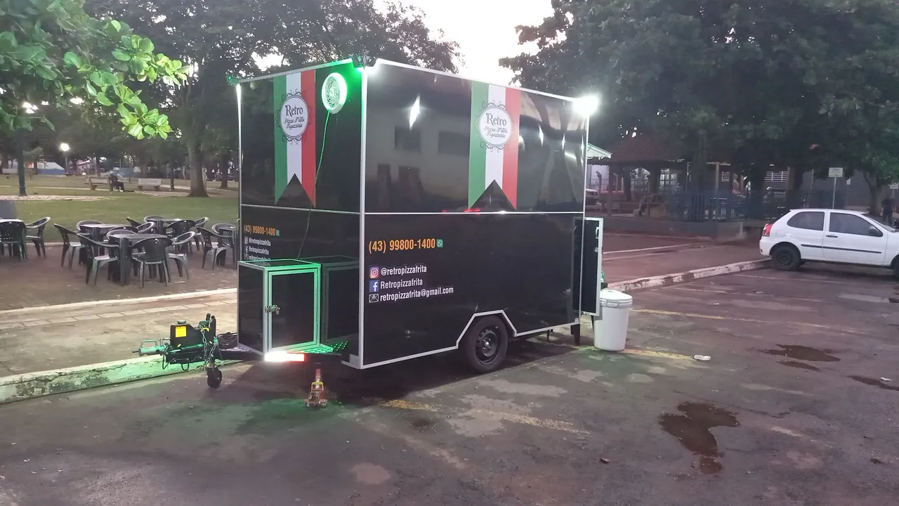 Food Truck Completo - Retro Pizza Frita