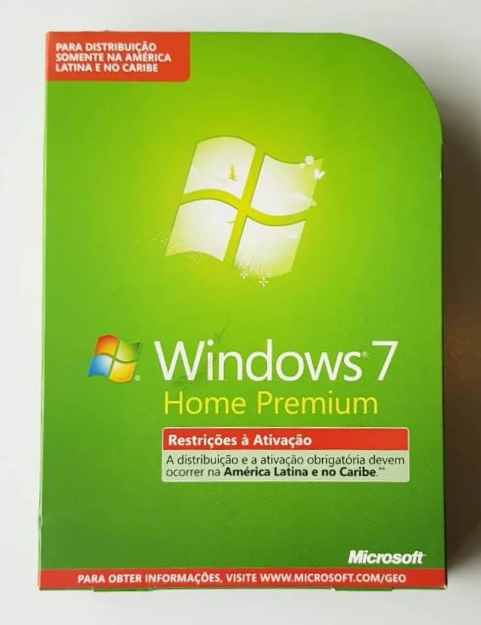 Original - DVD Windows 7 Home Premium (Mídias + Case) - 2009 - Usado