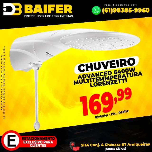 Chuveiro Advanced Multitemmperatura 6400w Lorenzetti