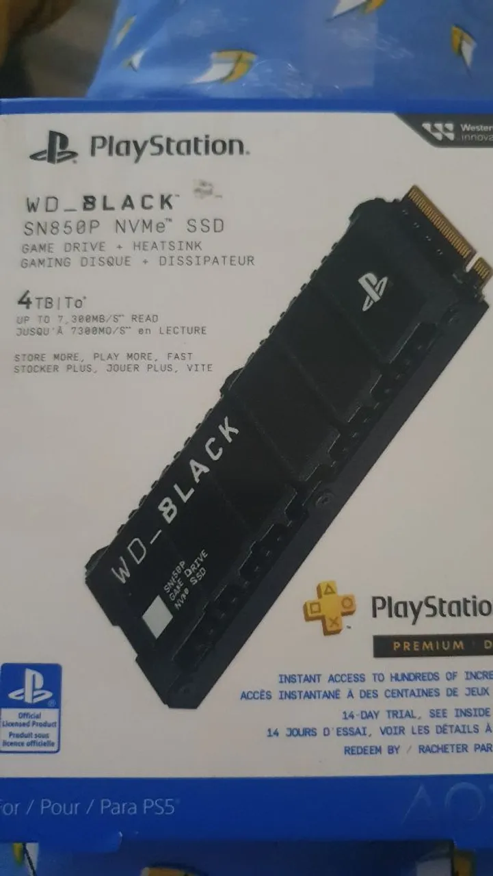 Ssd 4TB WD BLACK SN850X PS5 E PC nvme NOVO ORIGINAL gen4