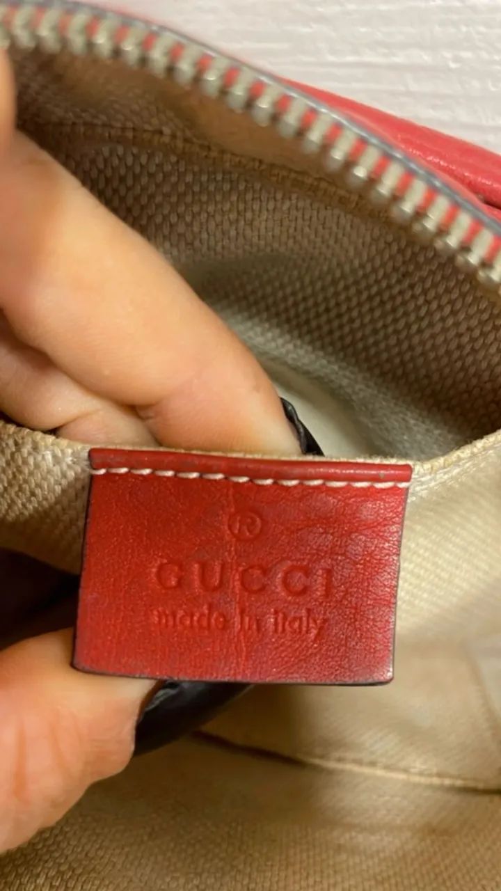 Bolsa Gucci Soho Disco Vermelha Original Seminova - Foto 3