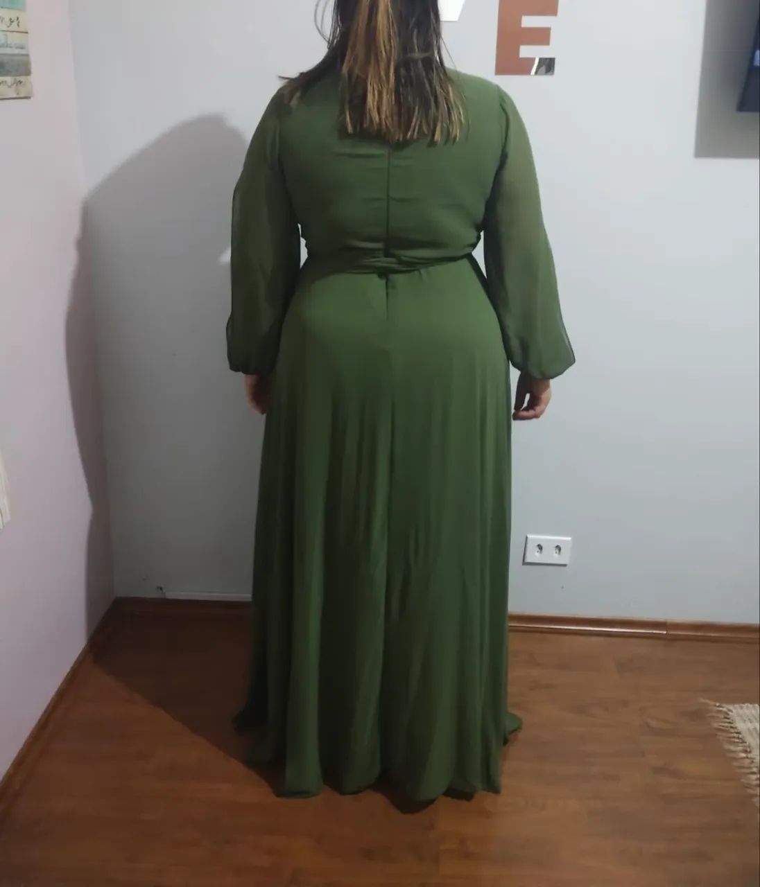 Vestido festa verde oliva - Foto 2