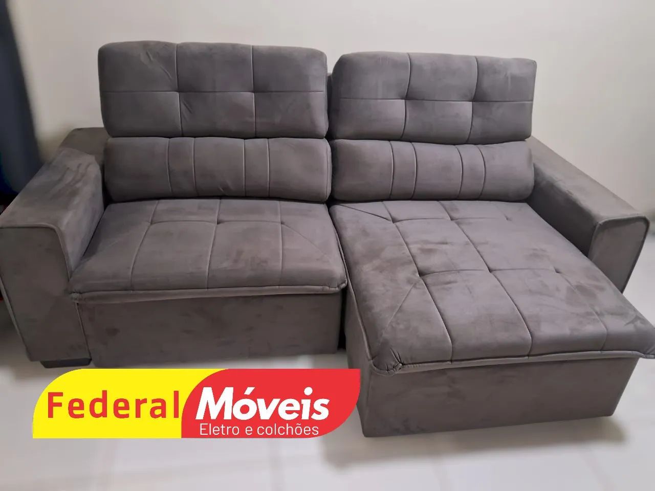 Sofá Retrátil 2,30m Novo - Fazemos Entregas  - Foto 2