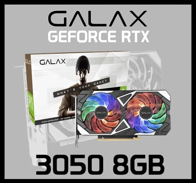Geforce RTX 3050 GALAX EX (1-Click OC) 8GB