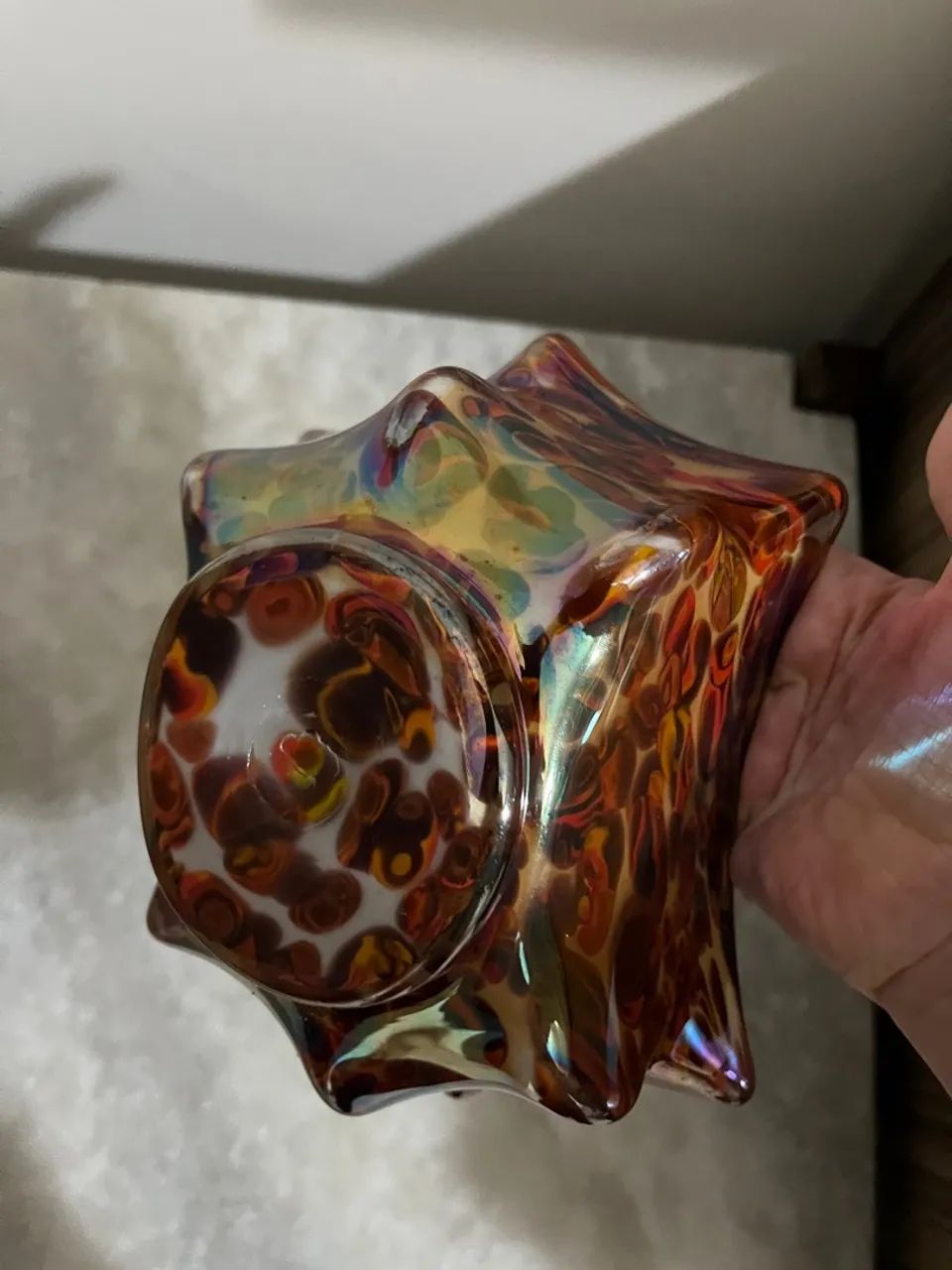 Vaso de vidro vintage - Foto 2