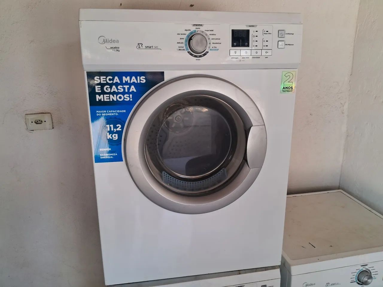 Secadora de Roupa Midea 11,2kg Smart Sec