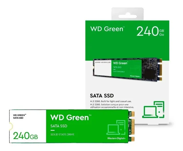 Ssd M.2 240gb Sata 6 Gb/s Western Digital Wd Green Wds240g3g0b M.2 2280 Velocidade De Leit