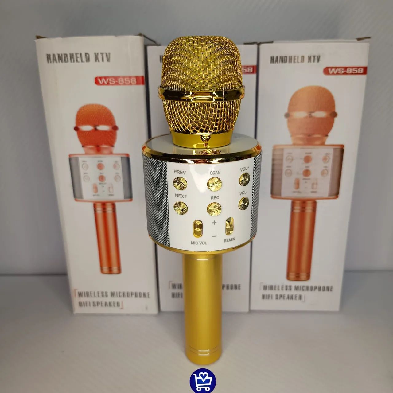 Microfone Sem Fio Karaoke Bluetooth - Diversas Cores - Foto 3