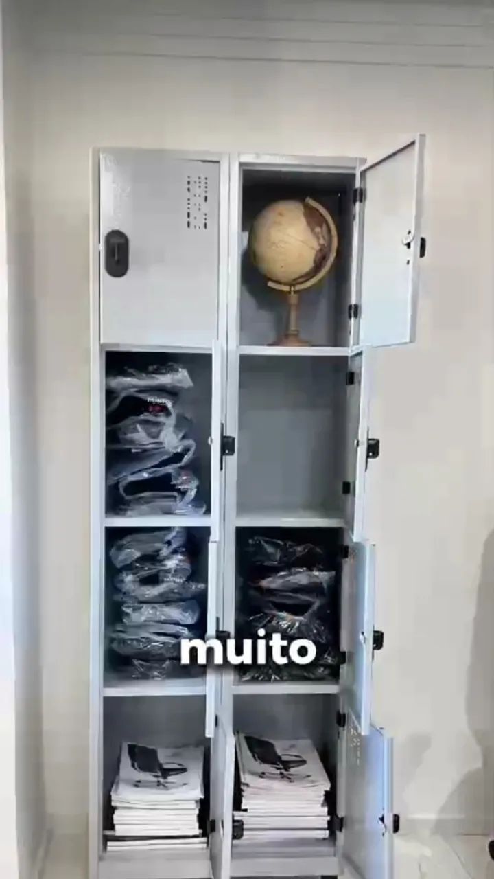 ARMAROS DE VESTIARIO ACO 8 PORTAS PEQUENAS * - Foto 2