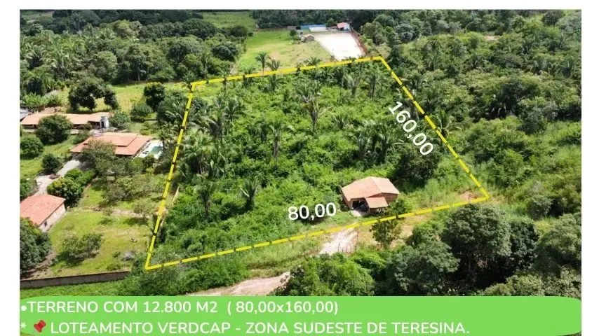 Sitio á venda zona sudeste de Teresina próximo estrada das sete ladeira, 1.2 hectares