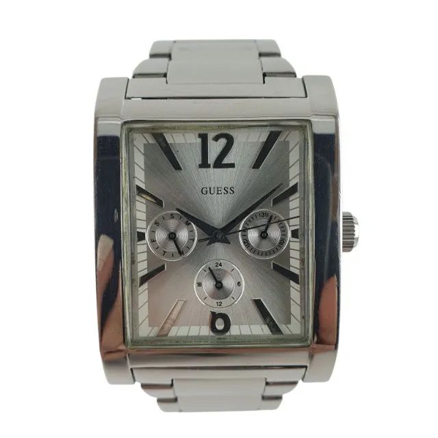 Relógio Guess Mod G10205G Silver Unisex Vintage