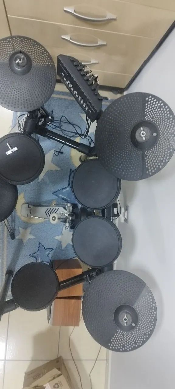 Bateria Eletrônica Yamaha DTX452K - Excelente Estado + Itens Extras - Foto 5