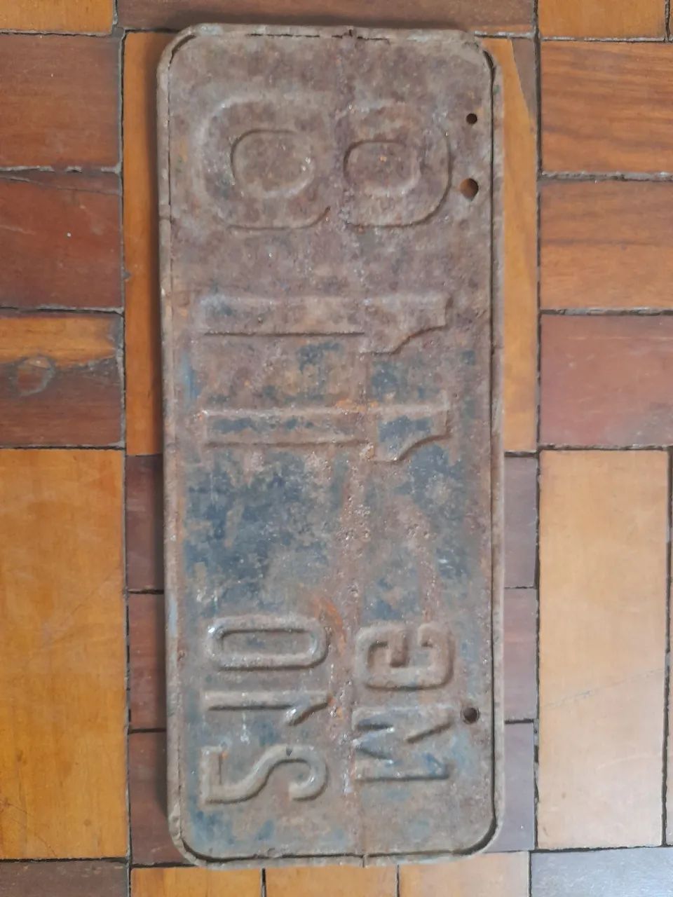 Placa Original de Carro da Década de 1920 - Antiga e Rara - Foto 2