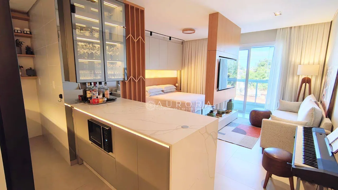 Studio com 1 dormitório para alugar, 42 m² por R$ 5.412,00/mês - Campeche - Florianópolis/