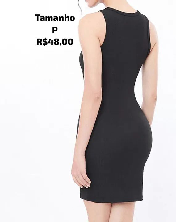 Vestido preto básico - tamanho P - Foto 2