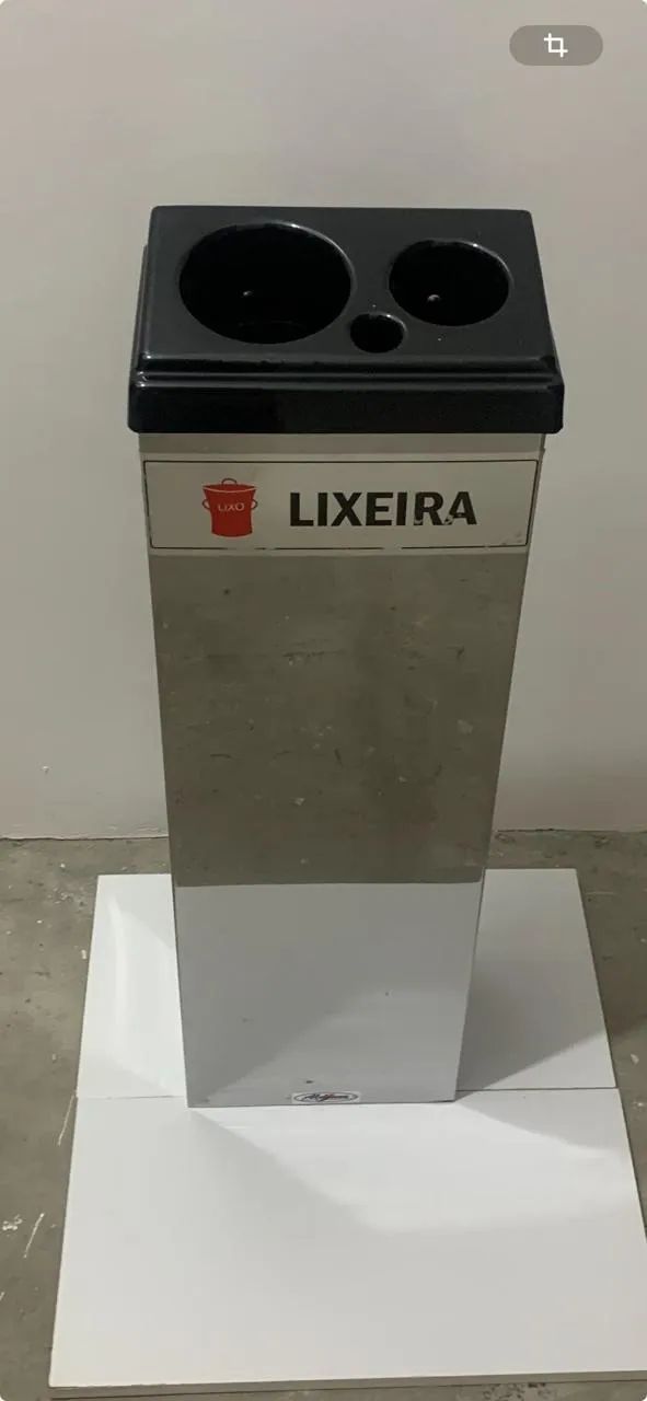 Lixeira de inox para copos plásticos - Foto 2