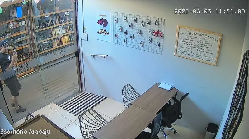 Sala na feira do turista