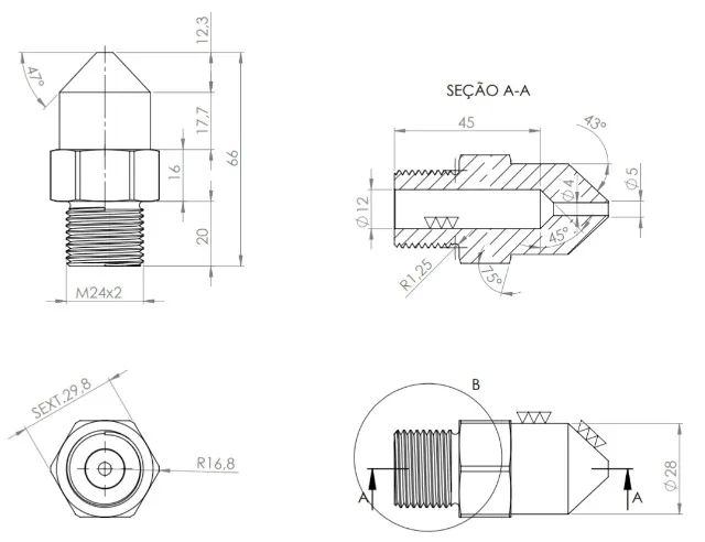 Bico ponteira para molde de injecao de plástico sob encomenda - Foto 2