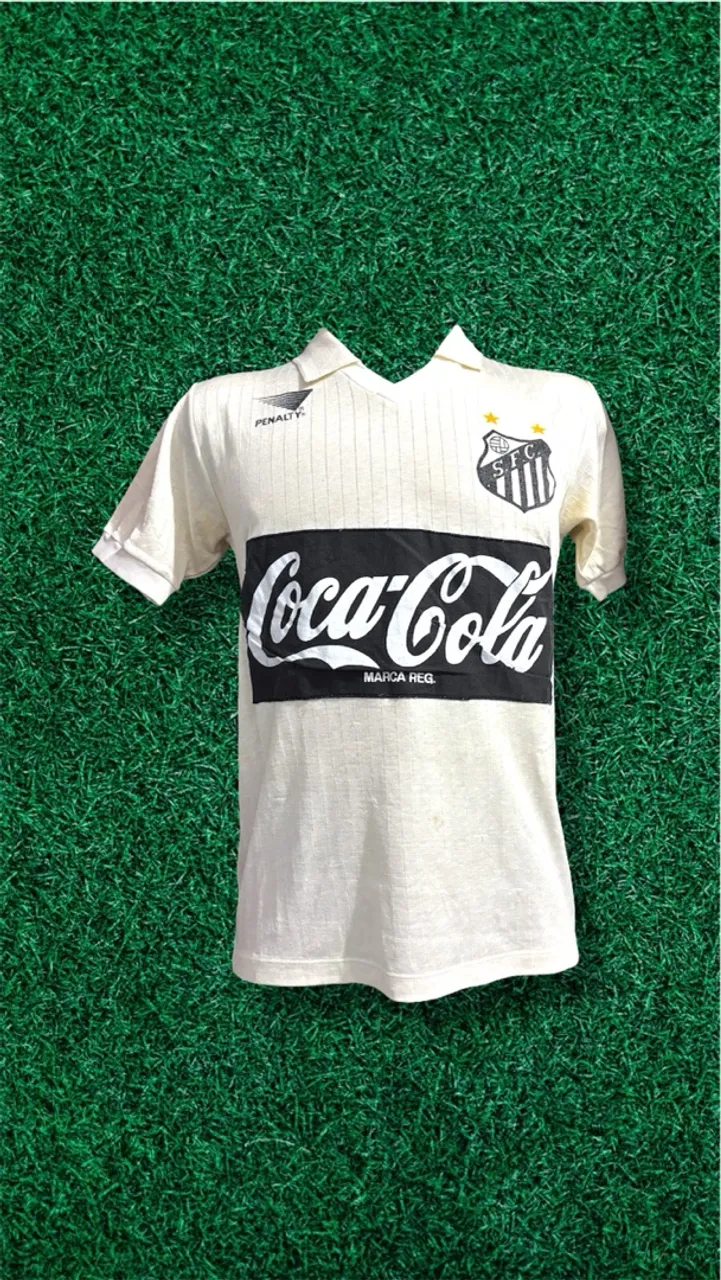 Camisa Santos Coca-Cola Penalty 1988 original da época