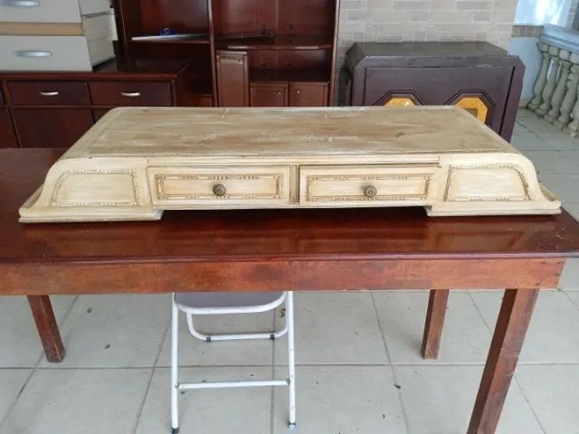 Aparador c/ 2 gavetas em Madeira Marrom 17 cm x 120 cm x 38 cm