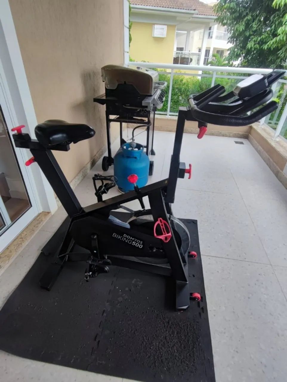 BICICLETA SPINNING DOMYOS BIKING 500 - SEMINOVA COM NF - Foto 3