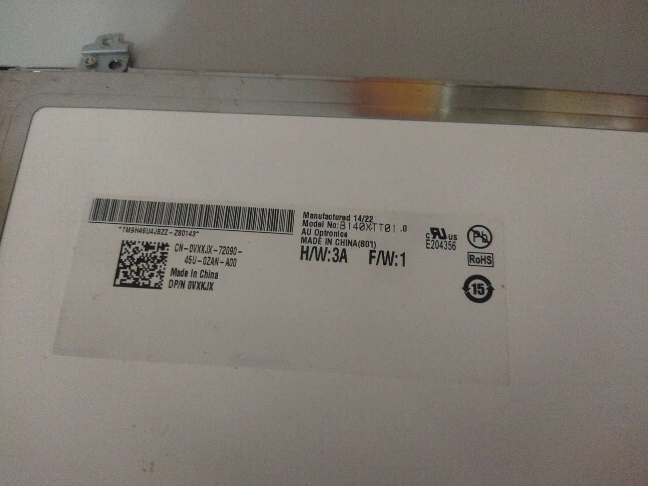 Tela para notebook B140XTT01 14 polegadas Touchscreen 40 pinos - Foto 3