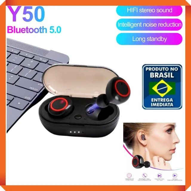Erdots Y50 TWS Wireless Bluetooth 5.0 Earphones with Microphone and Touch Control for iOS and Android
